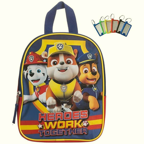 Paw Patrol Preschool Mini Backpack With Name Tag
