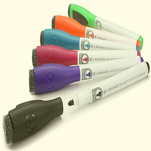 U Brands Low Odor Magnetic Dry Erase Markers