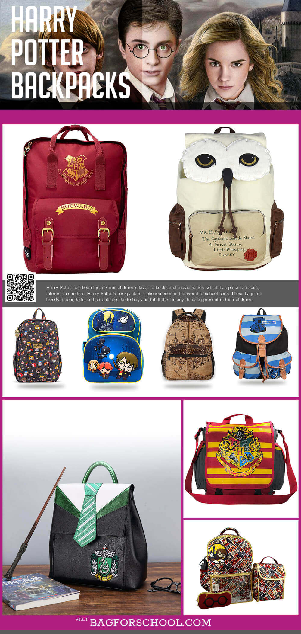 45 Best Harry Potter Backpacks and Book Bags (School and Collage)
