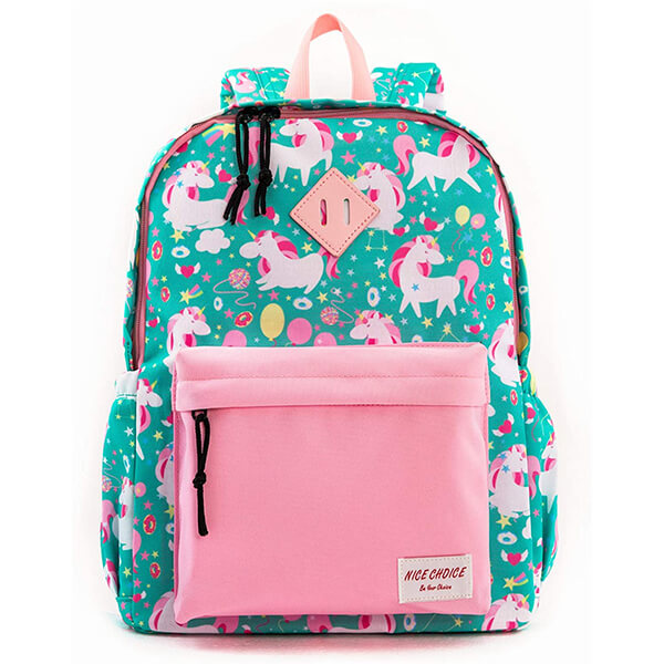 Colorful Balloons Unicorn Backpack for School