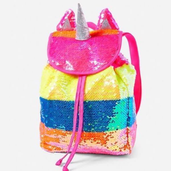 Sequin Rainbow Unicorn Mini Backpack