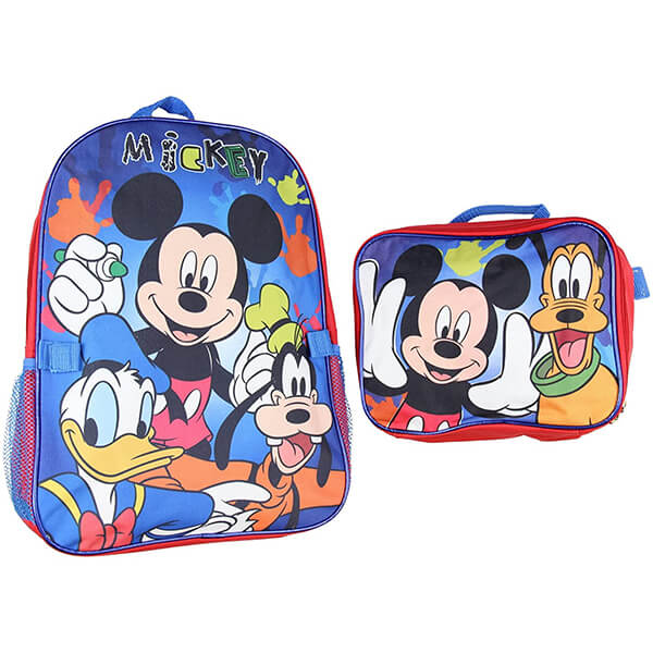 Mickey Mouse and Friends Backpack with Lunch Bag