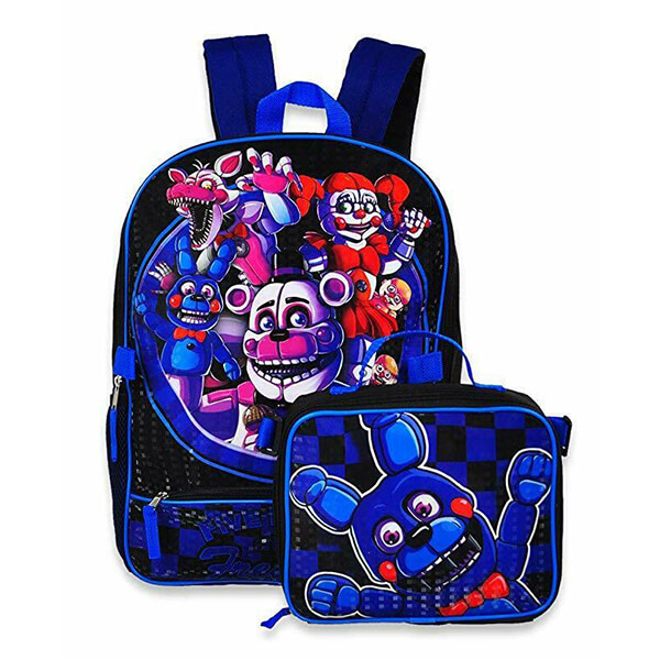 Five Nights at Freddy's Backpack with Insulated Lunch Box
