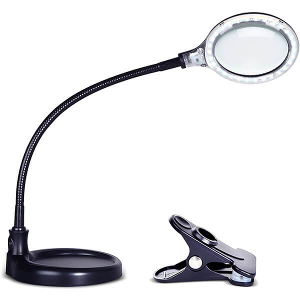 Proflex Two-In-One Magnifying Glass LED Lamp
