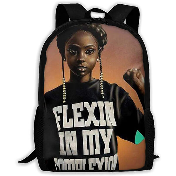 Anti-scratch Water Resistant Oxford Casual Afro Girl Book Bag