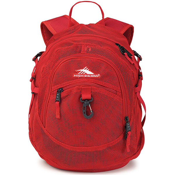 Airhead Mesh Clear Backpack with Mp3 Pocket and Monster Hook
