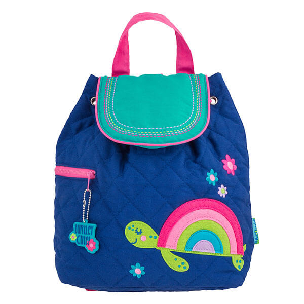 Quilted Rainbow Turtle Girl’s Backpack