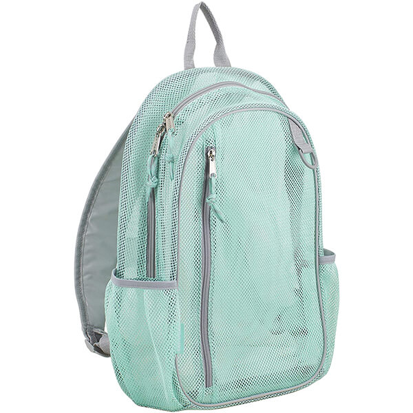 Mint with Soft Silver Active Mesh Backpacks