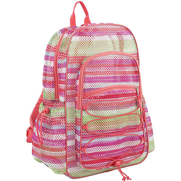 XL Semi-Transparent Bungee Mesh Backpacks