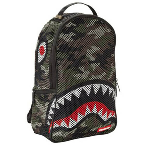 Shark Camo Mesh Clear Backpack