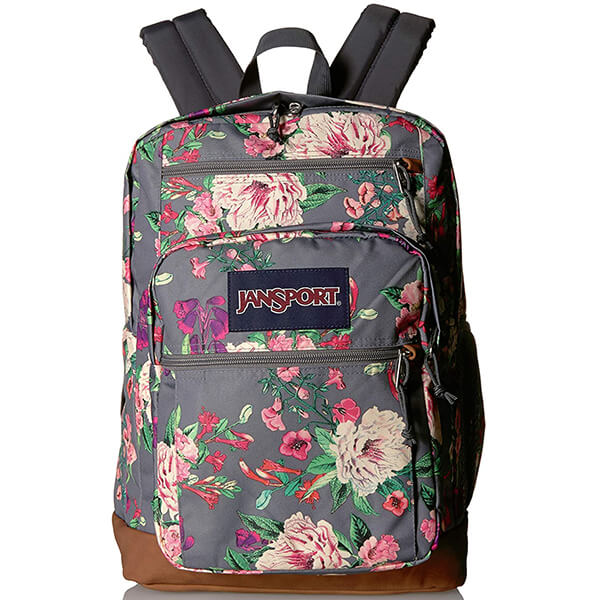 JanSport Cool Rectangular Organizational Flower Backpack