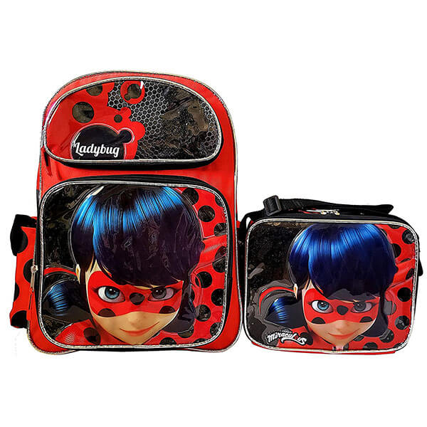 Ladybug Backpack With Lunch Box