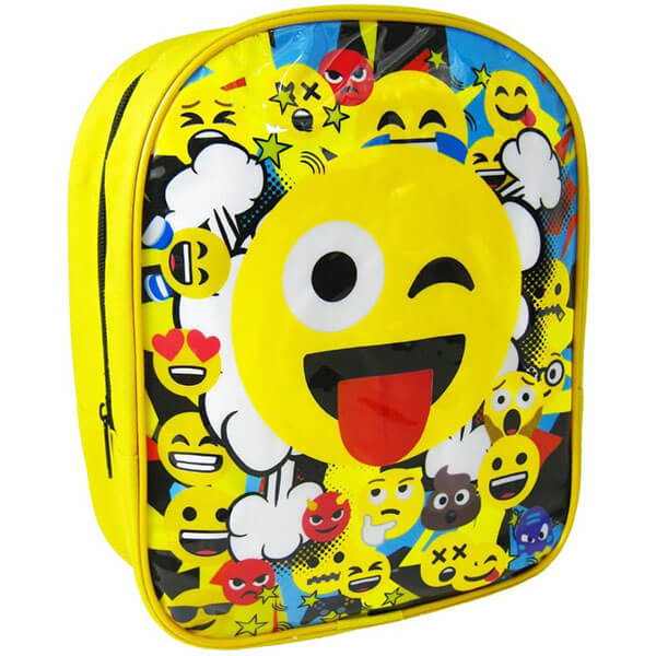 Toddler’s Tongue-out Emoticon Bookbag