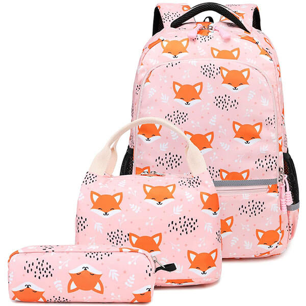 Animal-lover Girl’s Backpack Set with Attachments