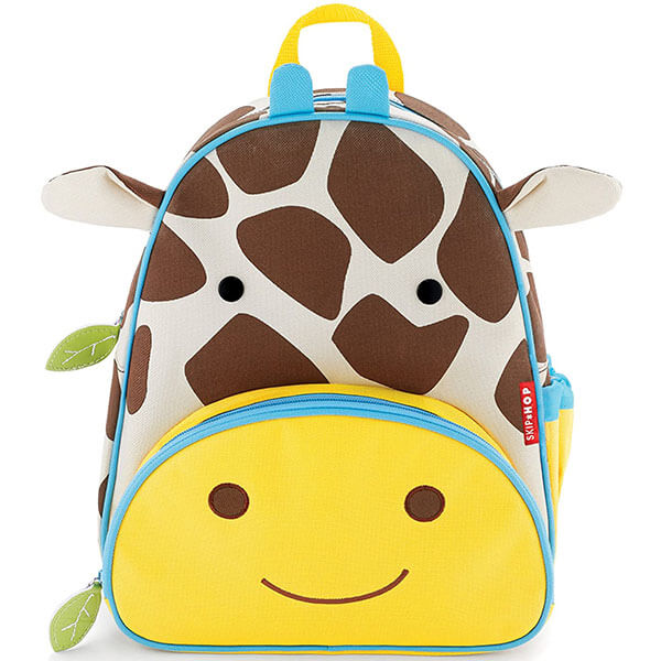 Giraffe Backpack with Smiley Face