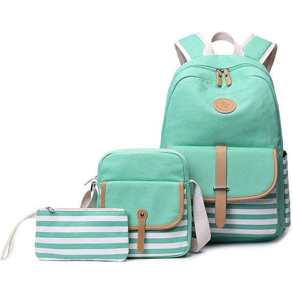 3 in 1 Abshoo Turquoise School Backpack Set