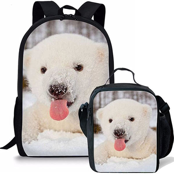2 in 1 Stylish Teddy Bear Backpack Set