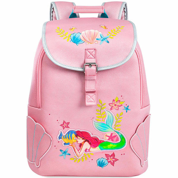 Customized Mermaid Backpack with Shell Lunch Bag