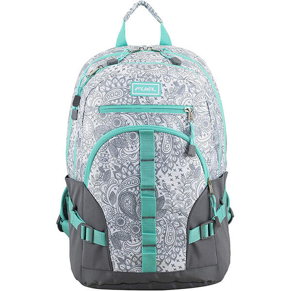 Adults Fuel Turquoise Trim Multi-Pocket Backpack