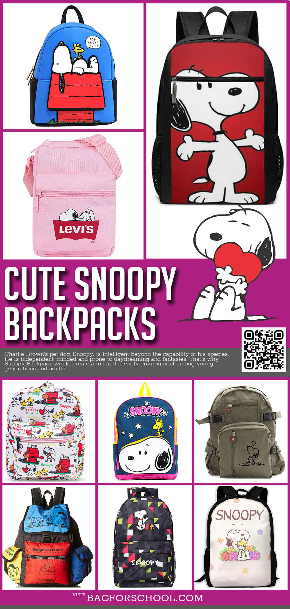 Snoopy Backpacks