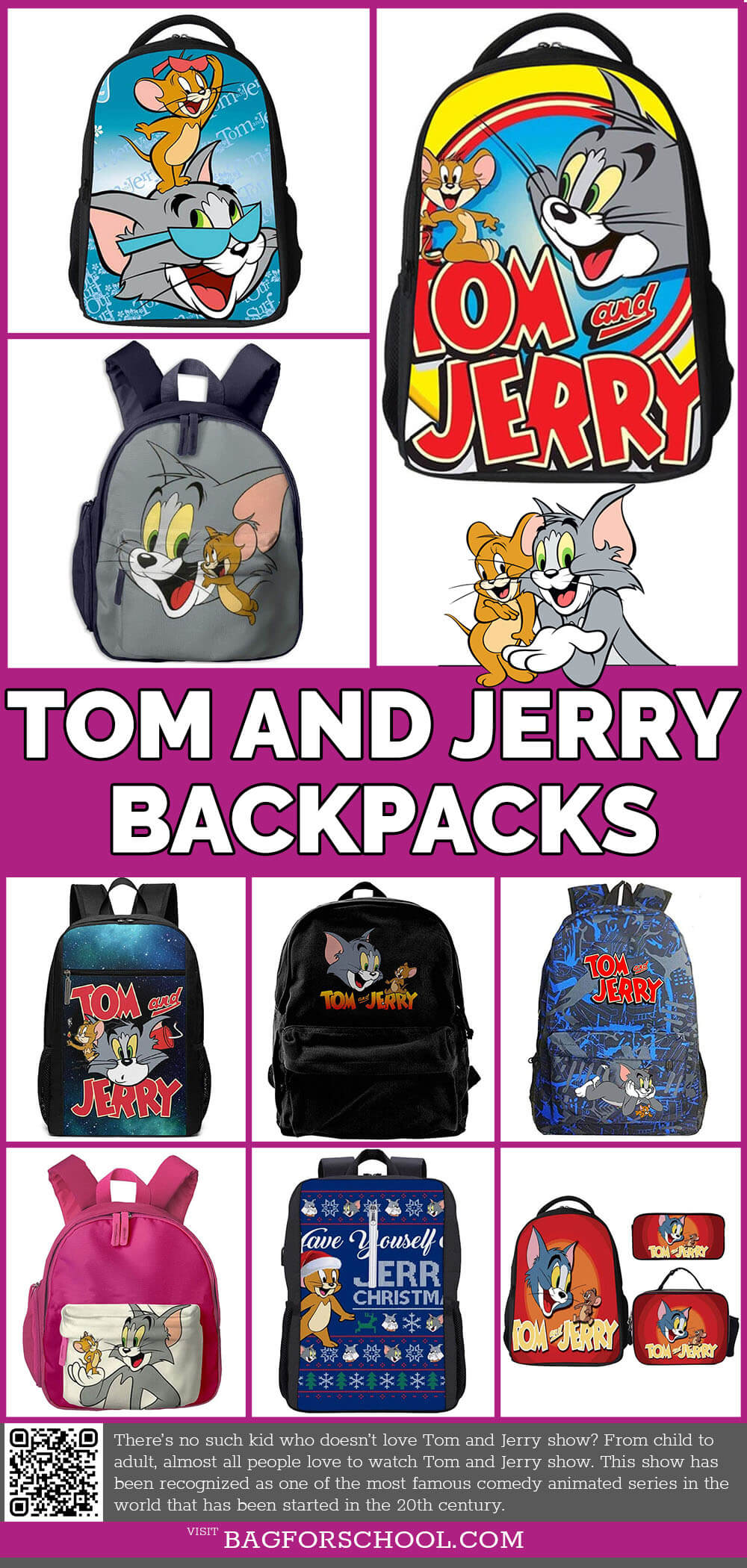 Tom and Jerry Backpacks 