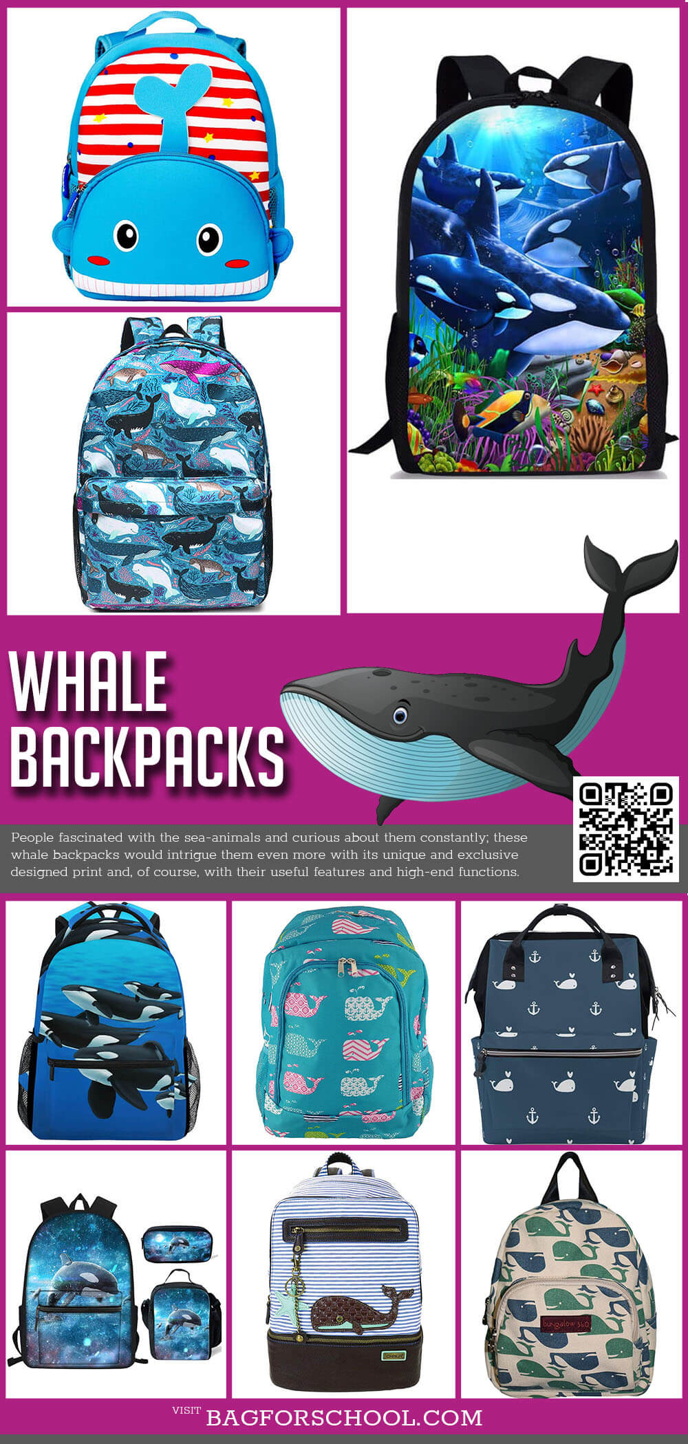 Whale Backpacks