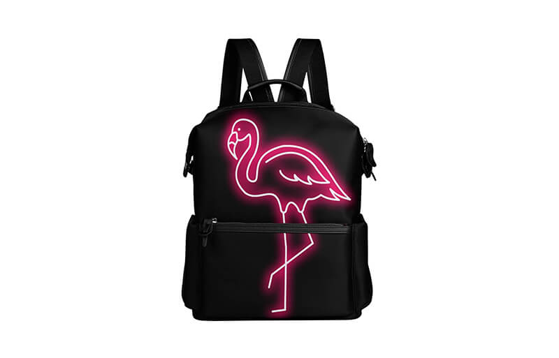 My Daily Tropical Flamingo Backpack 14 Inch Laptop Daypack Bookbag for Travel College School