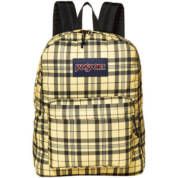 Jansport Yellow Backpack with Navy Front
