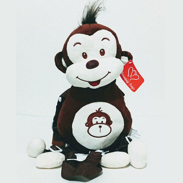 Monkey Polyester Doll Backpack