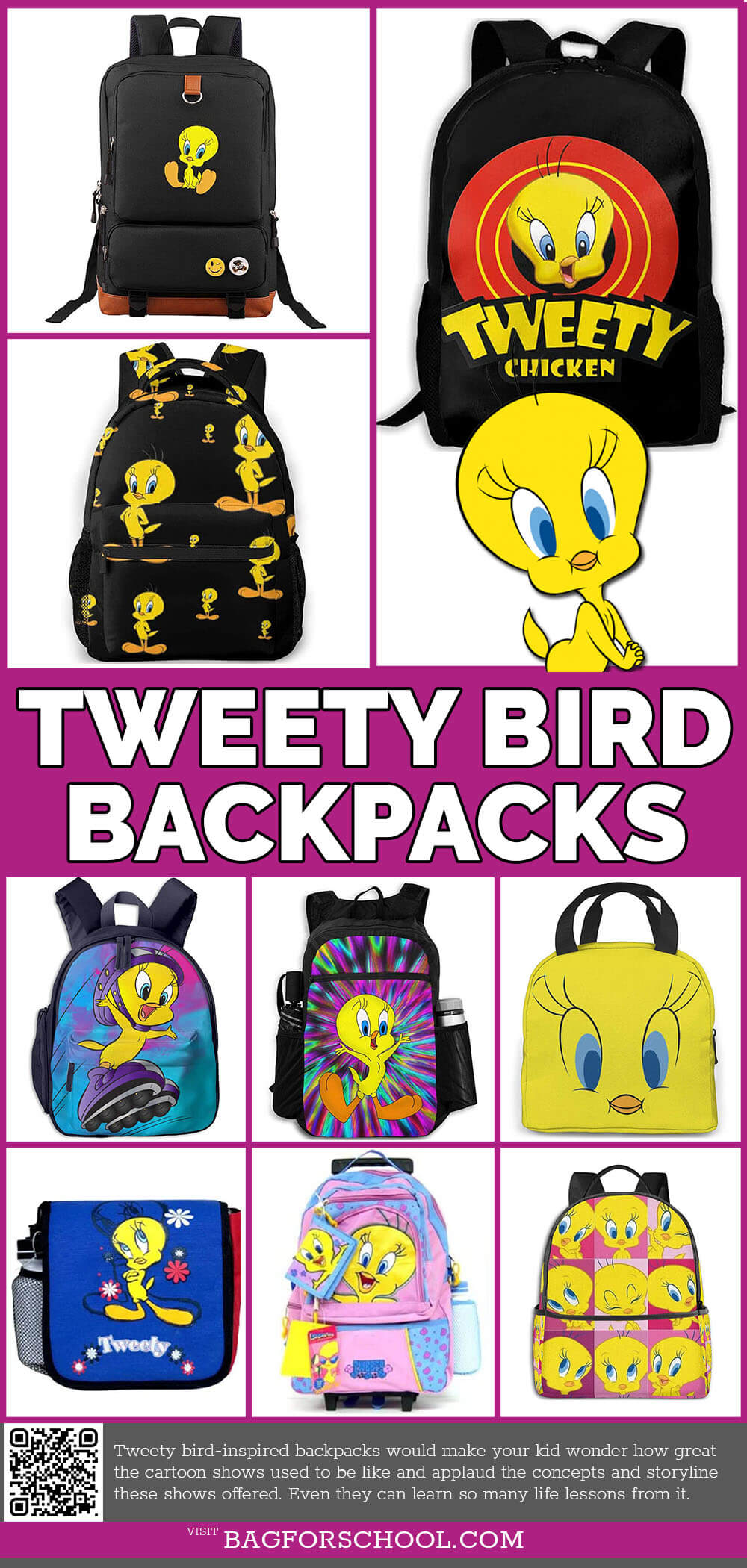 Tweety Bird Backpacks