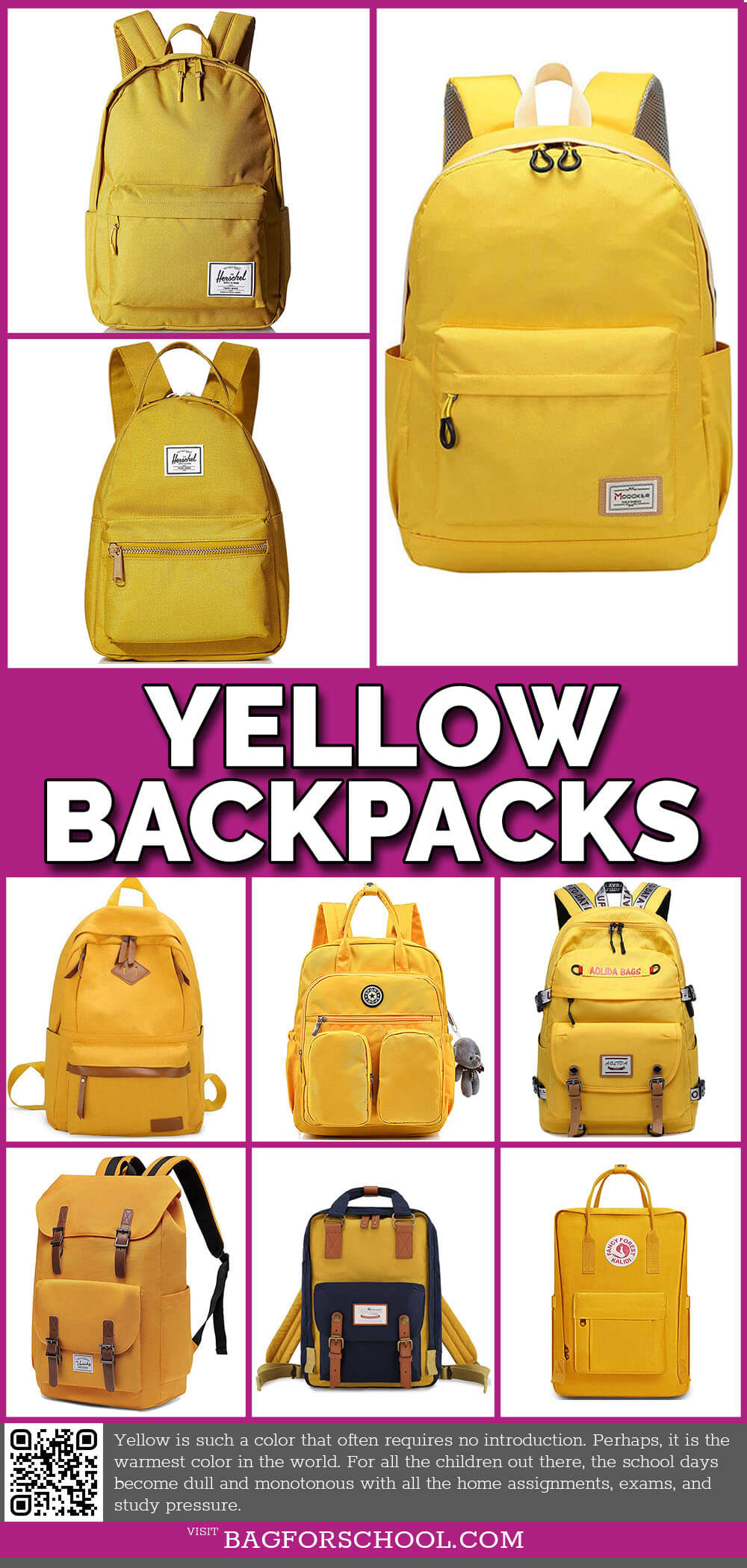 Yellow Backpacks