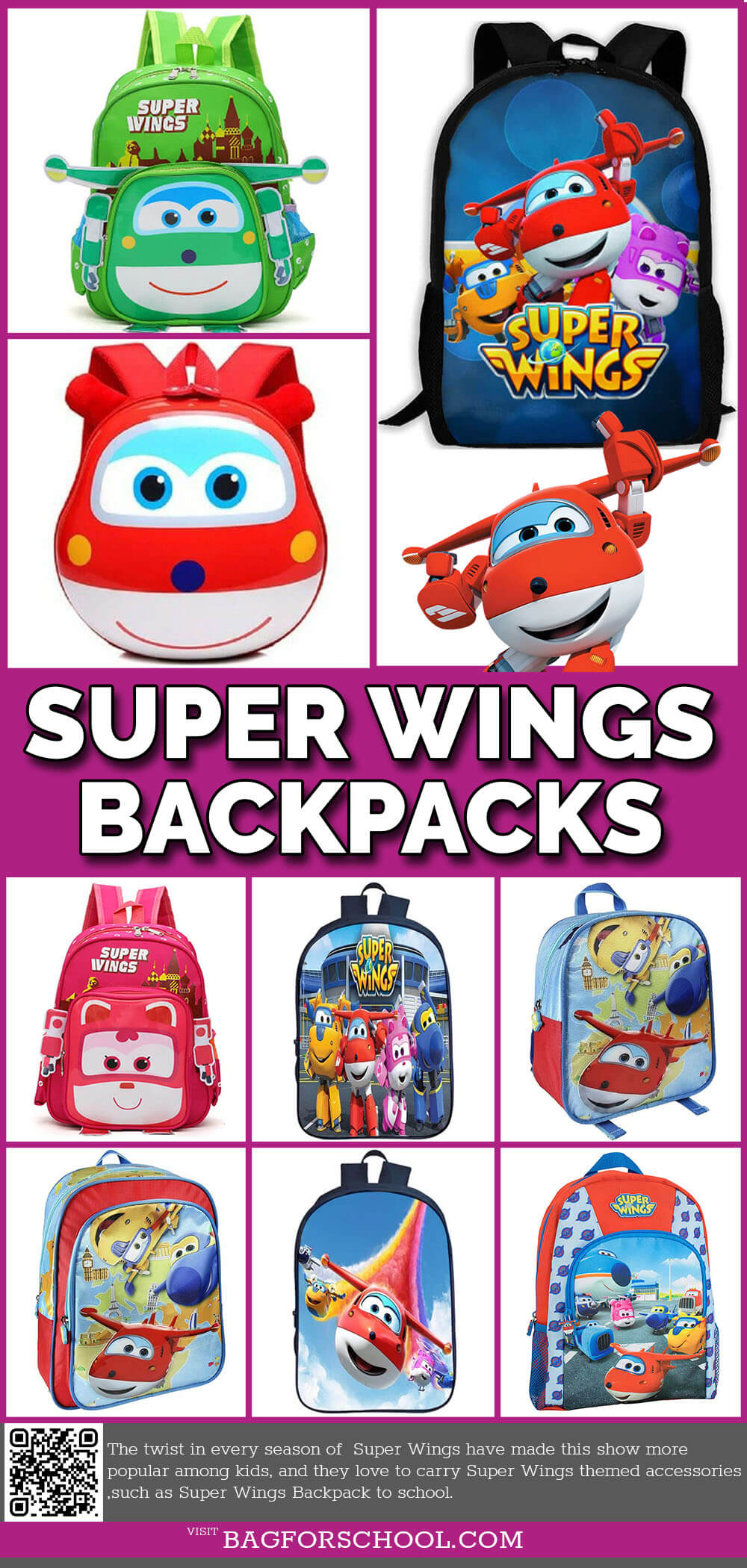 Super Wings Backpacks